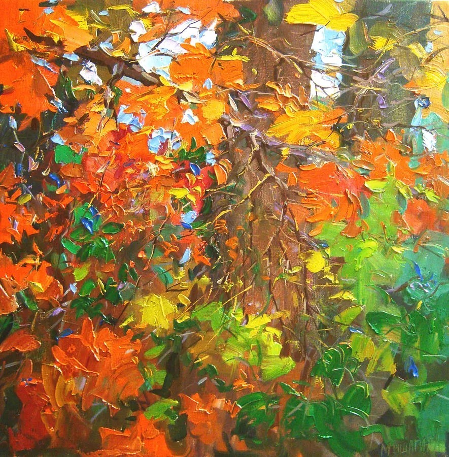 米沙金!俄罗斯画家米沙金的风景油画,美的不要不要的!