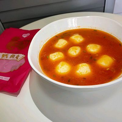 dh番茄鳕鱼丸子汤