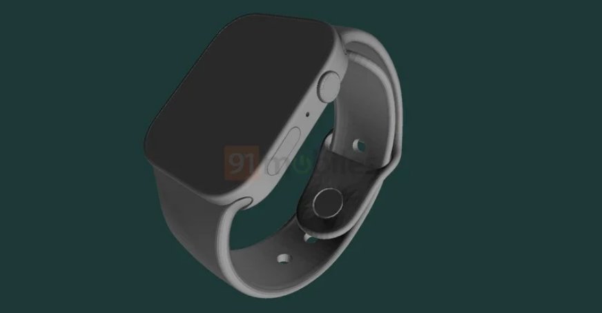 曝光|苹果 Apple Watch Series 7 CAD 渲染图曝光