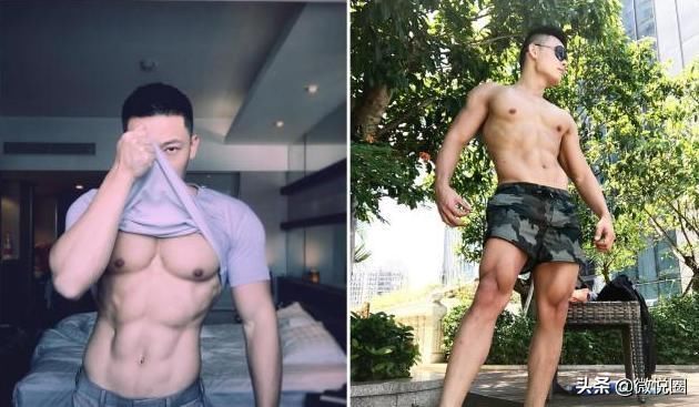 肌肉型男|90后型男恋上健身,用青春汗水打造饱满的胸肌和冰块盒般的腹肌