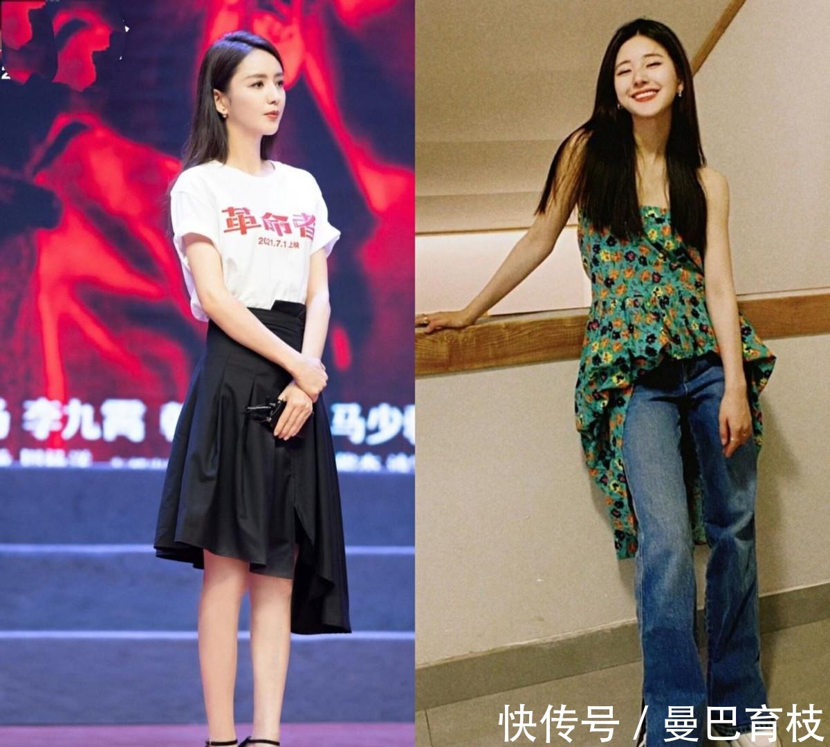 阔腿裤|女人不管多大，都少穿T恤配阔腿裤，今夏流行这样穿，时髦显气质