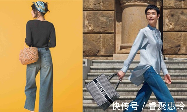 薄麻裤|初秋不要老穿薄麻裤,一条阔腿牛仔裤,让你避免寒酸且有型