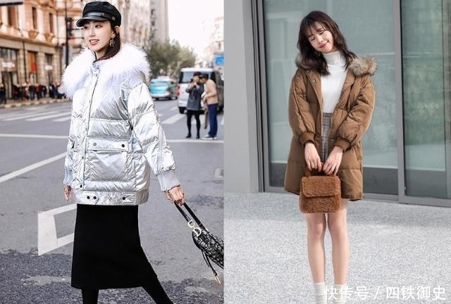时髦|再说一次!羽绒服不要搭阔腿裤了,瞧她这样穿,性感又时髦!