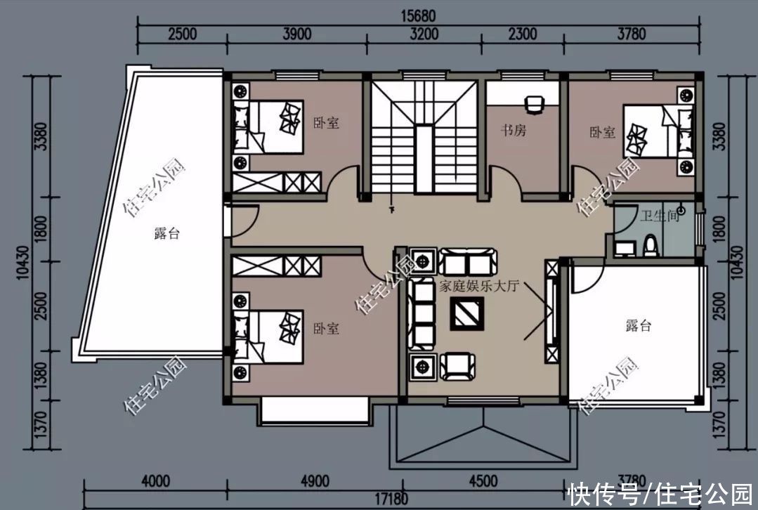 占地面积|10套柴火灶户型推荐，实用性不输城里小区房，尤其是第6套太美了