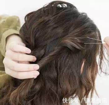 扎头发 烫发后怎样扎头发好看?这样扎发显白显气质!