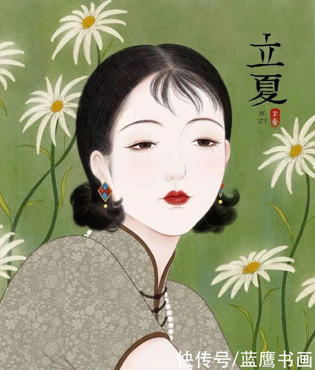  绘画作品|末春创作的古典美人，一颦一笑美到骨子里，让人想穿越
