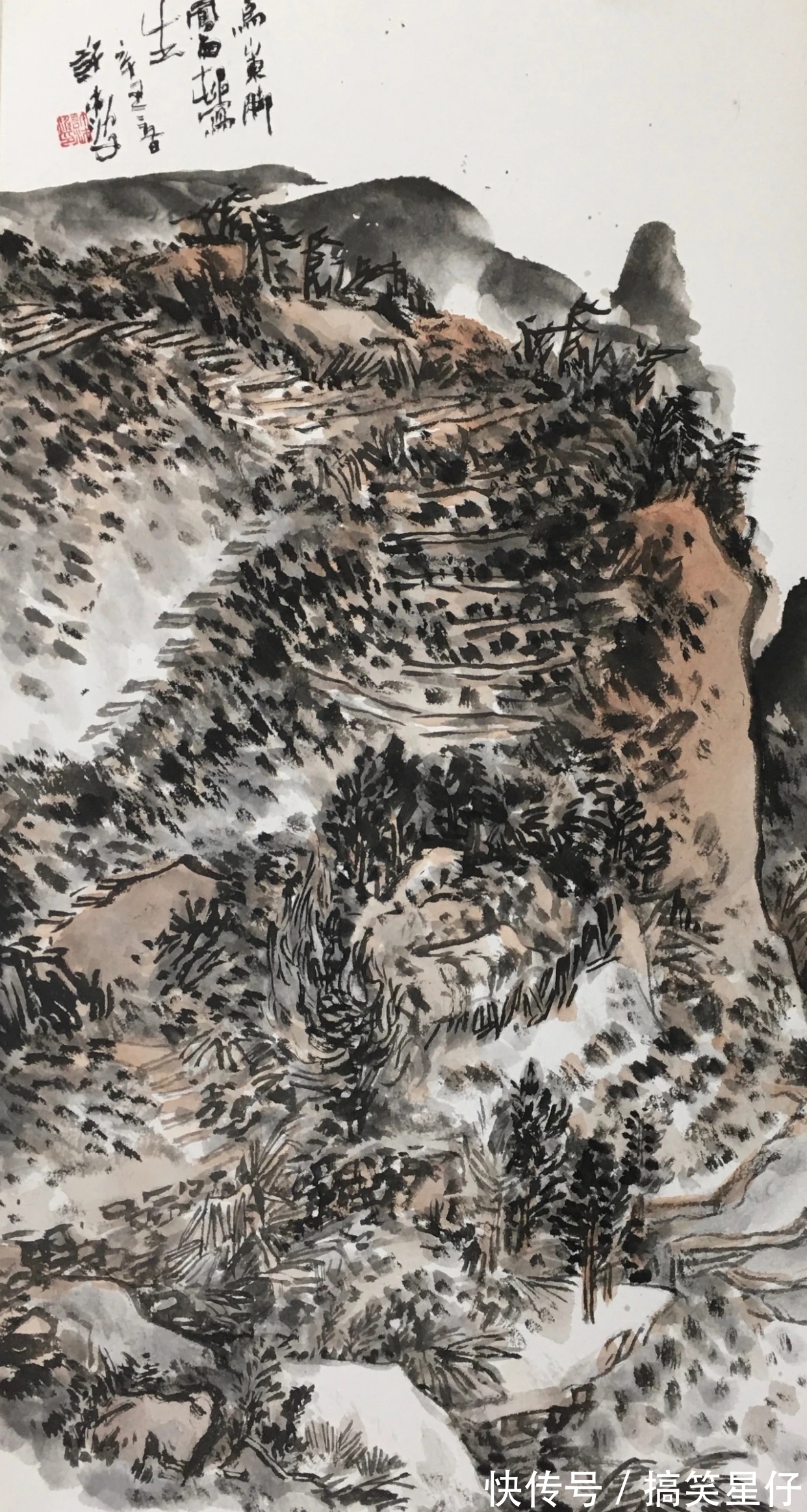 笔墨|朴实无华的笔墨|许沛波写意山水画