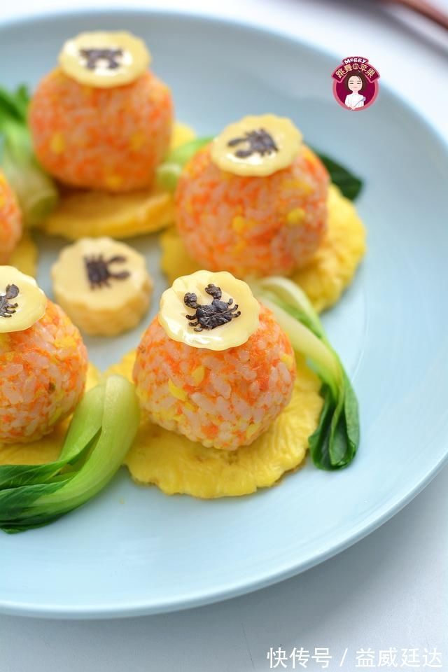 胡萝卜|六一儿童节,给小宝宝做的胡萝卜饭团好看又好吃,大人都想吃