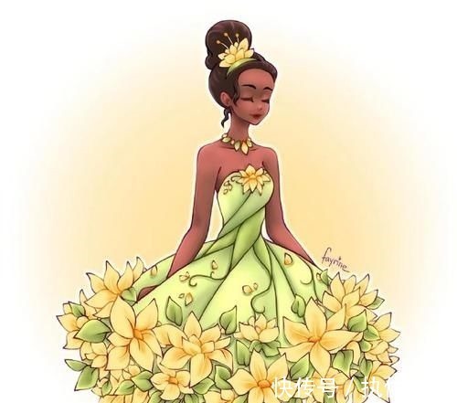 公主裙|穿鮮花裙的迪士尼公主,茉莉公主溫柔唯美,艾莎女王仙氣滿滿