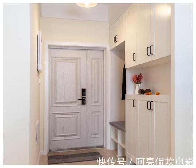 相框|106平极简北欧风，玄关很迷人，卧室床头打满柜子，全屋实用漂亮
