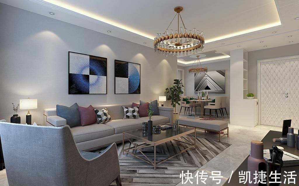 装修|104平现代二居室大胆而灵活，现代风格也是有个性的