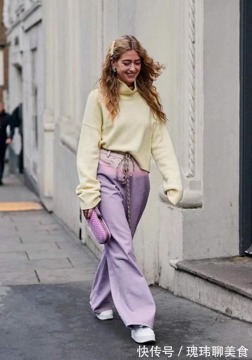 西装裤|深秋是时候穿毛衣了,送你3个搭配技巧,优雅温柔又时髦