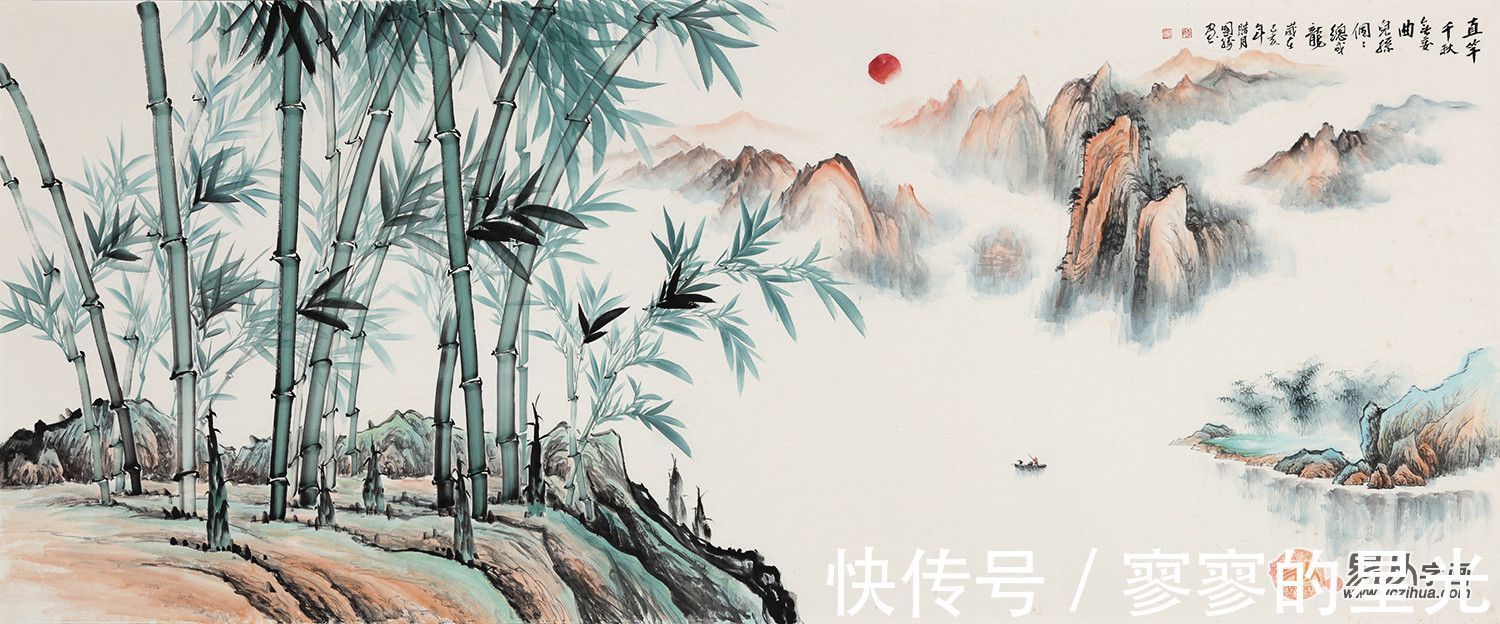山水画&李国胜山水画 气韵悠远 给人一种走入大自然的感觉