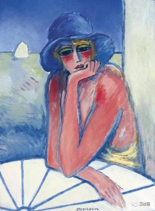 野兽主义#皮埃尔·卡西尼尔:领略野兽主义奔放节奏和表现主义浓烈意蕴油画作品