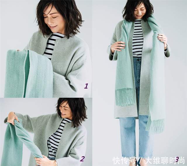 造型师|羊毛围巾如何戴,才没有缩脖子感,日本造型师的方法原来超简单
