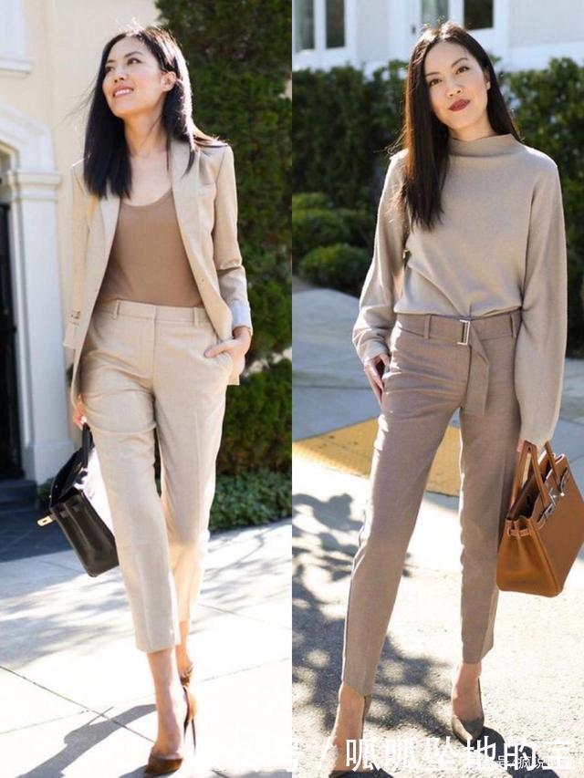 40+的女人别乱穿,试试“大衣+锥形裤”,时髦减龄更是提气场