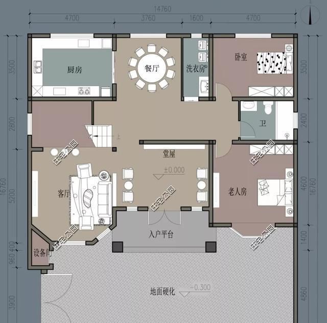 建筑面积|农村没有堂屋的房子不是好房子,20套户型分享,总有一套看上眼