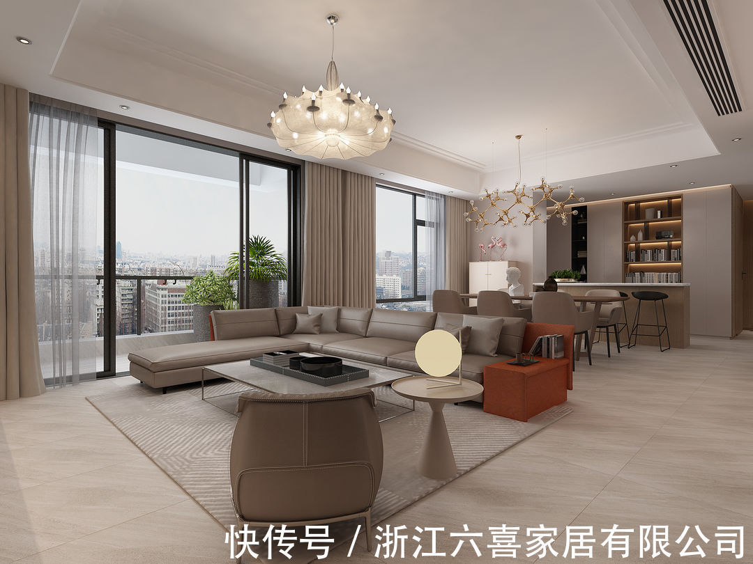 藕粉色|145m2三居变四居，看了你就知道什么是百搭色啦~营造现代简约素雅之美