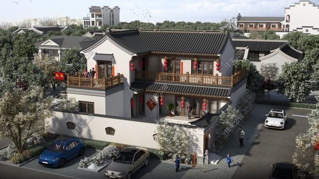 建筑面积|农村建房就该是中式,6套适合老百姓自建的中式合院,秒杀洋别墅
