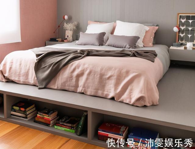 收纳床|常规榻榻米可以淘汰了,多打个台阶变成收纳床,还能多个休闲区