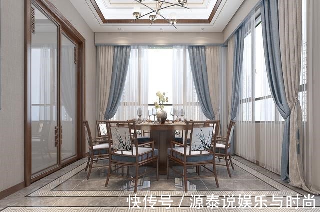 胡桃木|男主坚持要装中式风,以胡桃木搭配灰色调,效果出来引太多人模仿!