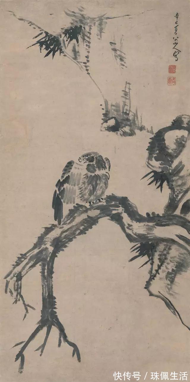 水墨纸本#他是中国画一代宗师,一只鸟就值6000多万