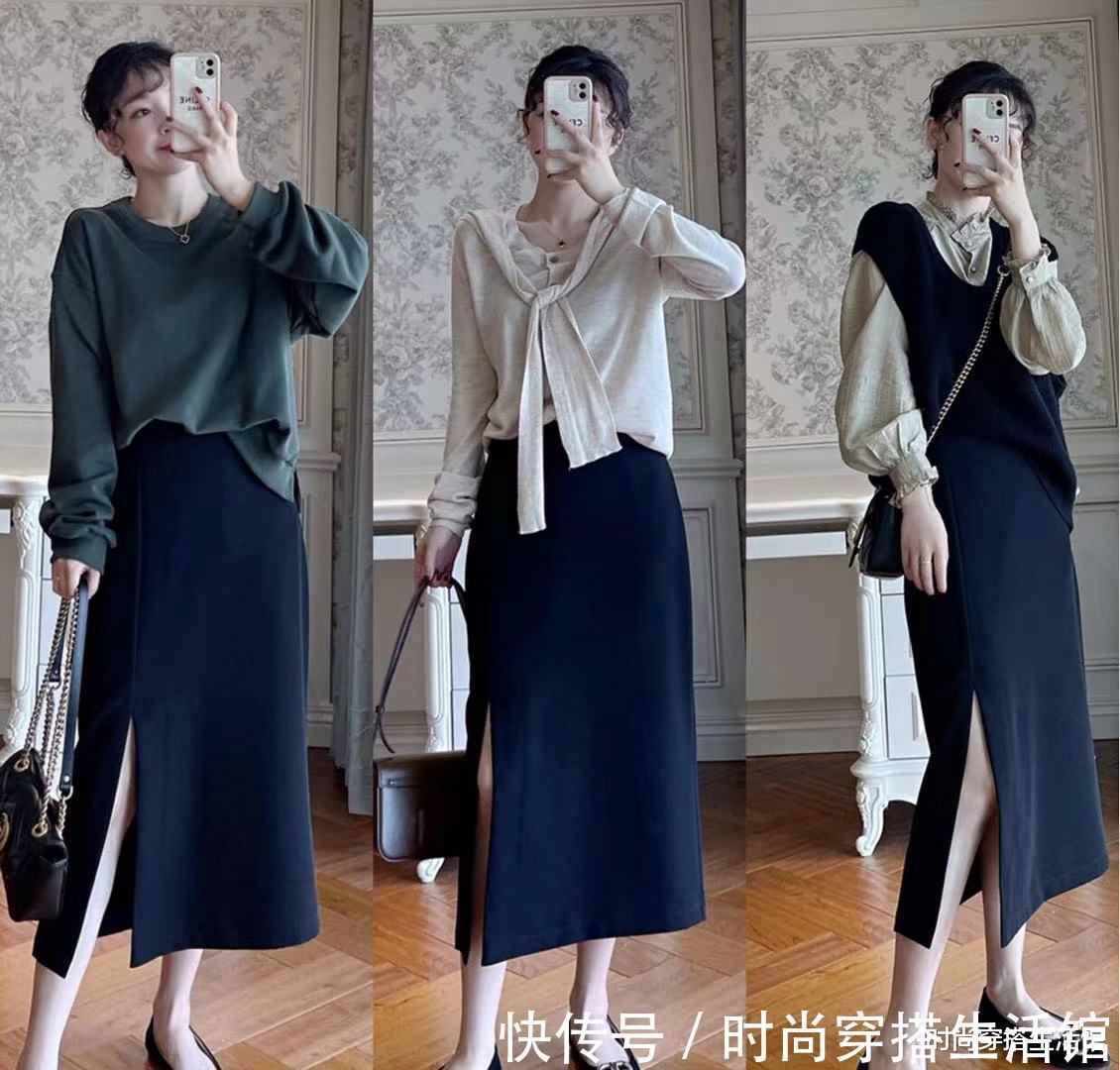 秋天|立秋后,半裙不用买太多,有这“5条”就够了,搭毛衣外套都好看