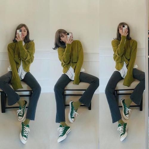 针织开衫这么穿太好看了，出镜率极高，百搭又时髦