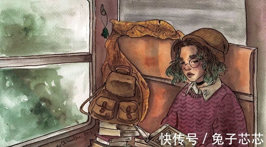 一本好书$16幅水彩画描绘的幸福场景,网友:这才是向往的生活