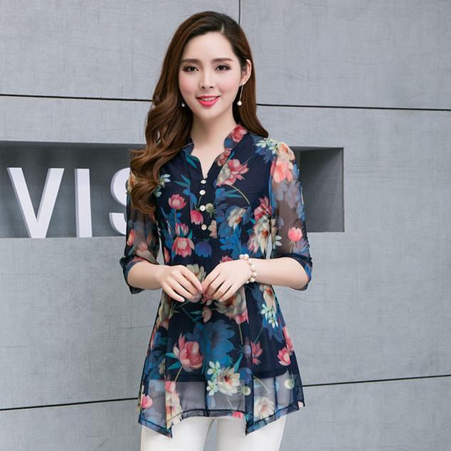 雪纺 适合三四十岁女人穿的雪纺衫,精致甜美,好看又遮肉