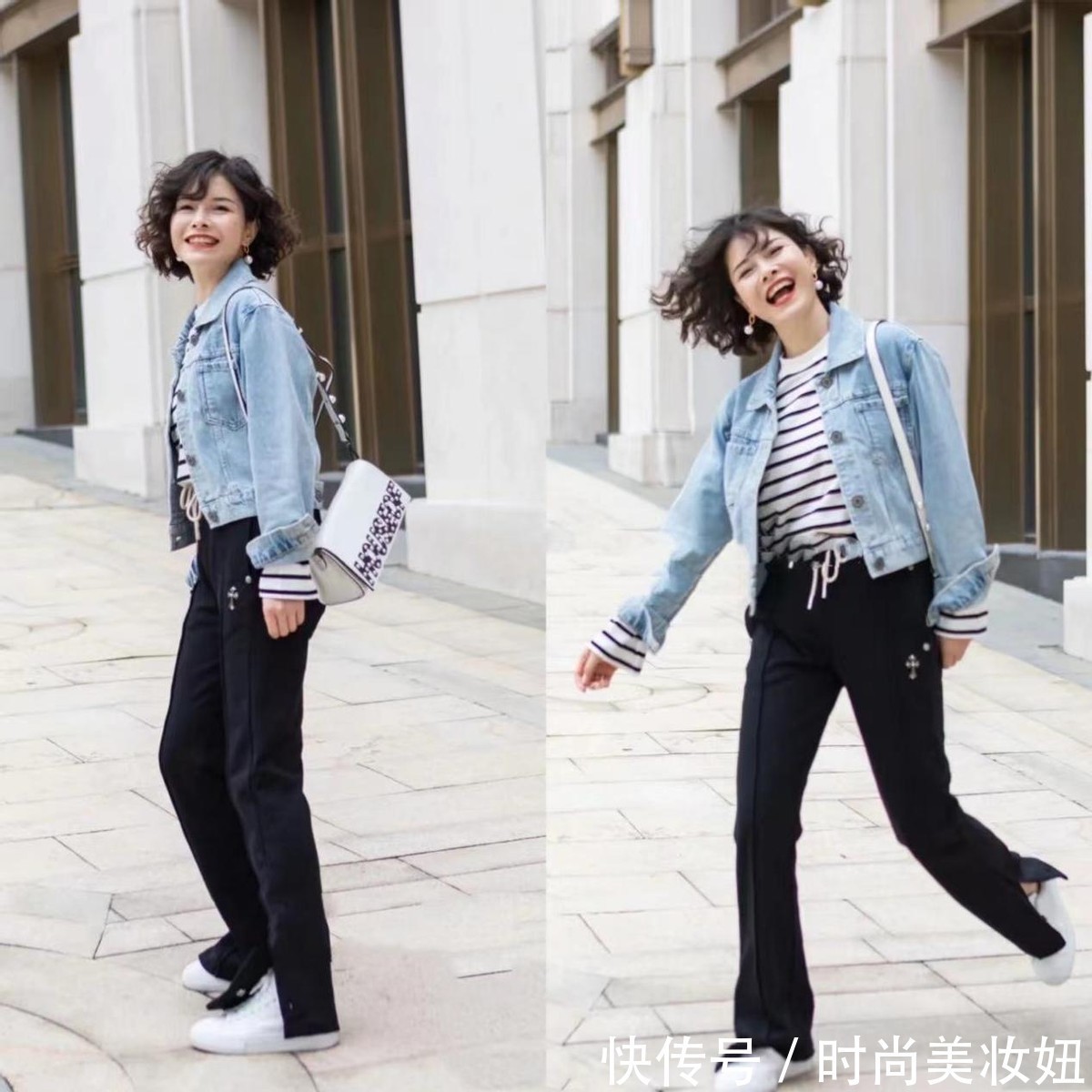 大长腿|四五十岁的女人,别穿得太老气,学她的搭配俏皮减龄还洋气