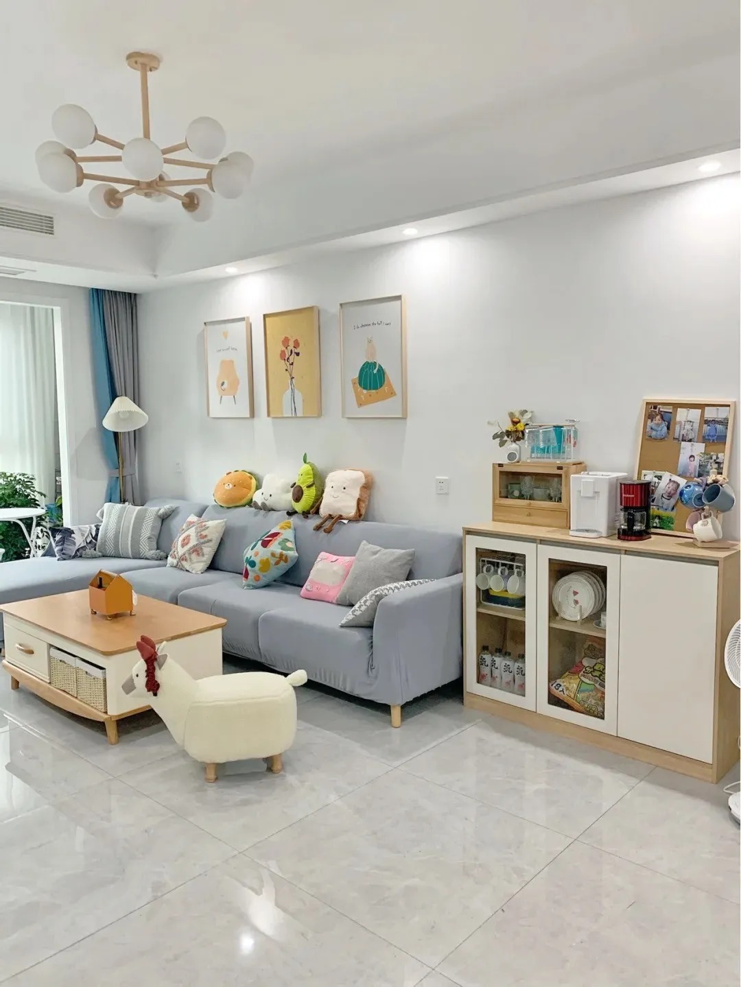 吊顶|78平米小户型,面积不大,却很舒适温馨,满满的烟火气息