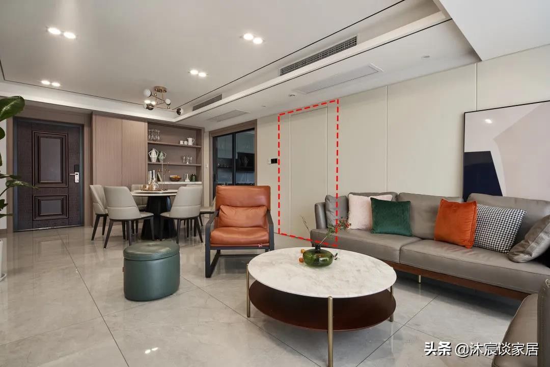 墙面处|三代同堂的现代轻奢风新家,室内简洁精致,真的是理想中家的样子