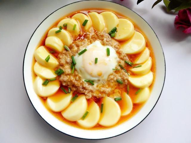 完美搭配，肉沫和鸡蛋豆腐，简单蒸一蒸，入口即化特别美味