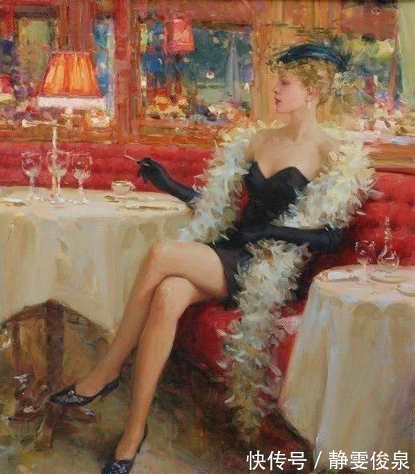 ·拉祖莫夫&他画的人体画,柔美迷人,网友:不打码,我都不好意思看