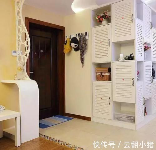 墙面|一进门就被鞋柜惊艳到了,真是漂亮又实用,晒晒!