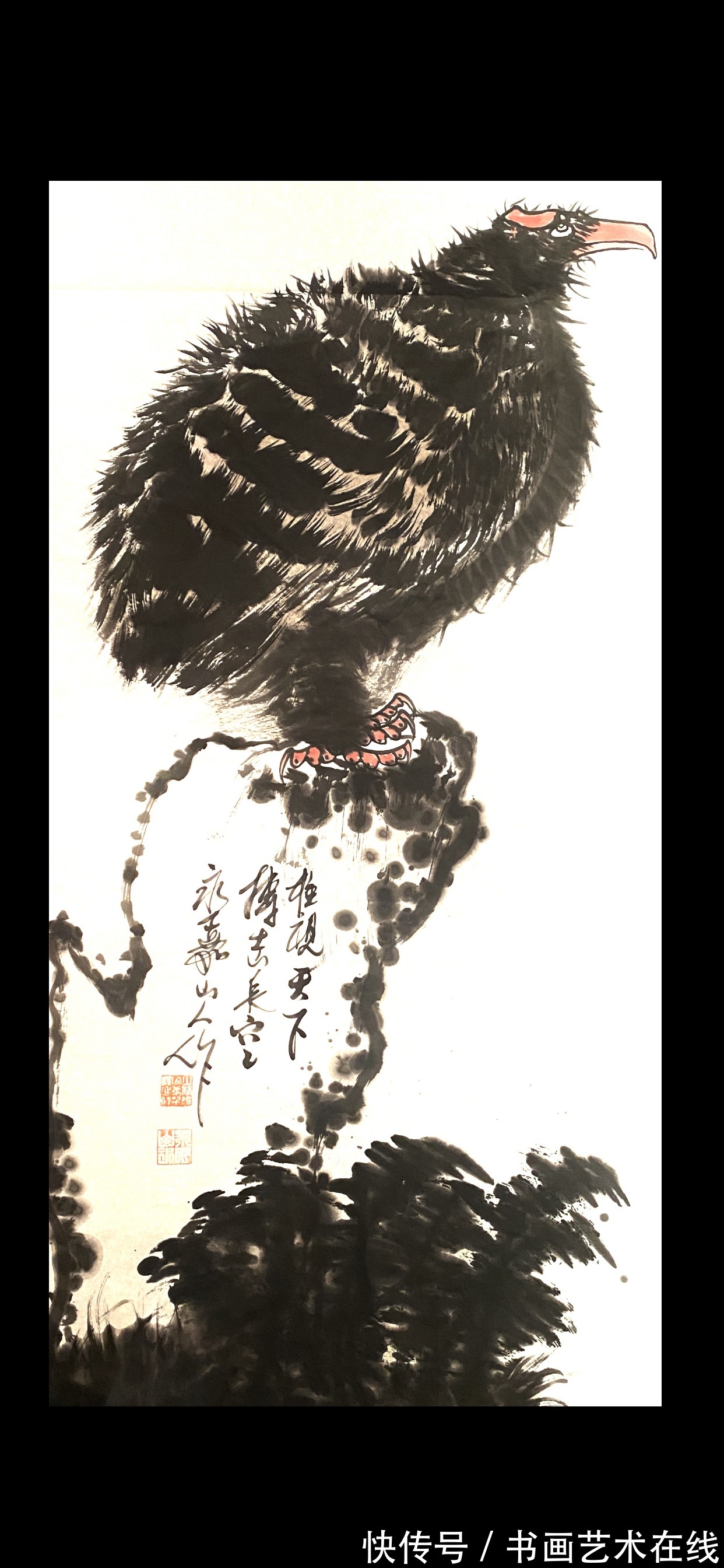 山水画|溪山无尽 笔墨有情——国画家、画鹰大家、指墨画艺术大师朱祖国