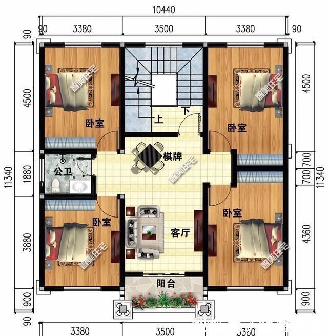 别墅|带车库设计的两栋农村别墅，实用方便，户型一适合放农用车