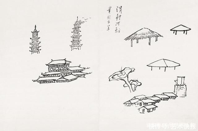 国画|跟着大师学国画，画家溥儒课徒手稿