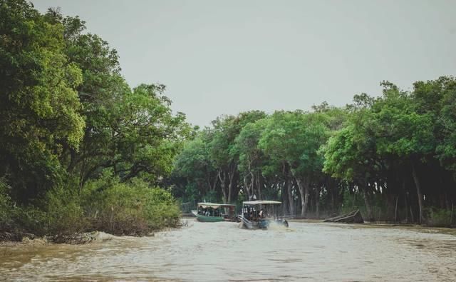 柬埔寨最贫穷的一群人，房子盖在半空中，成为一处独特的风景