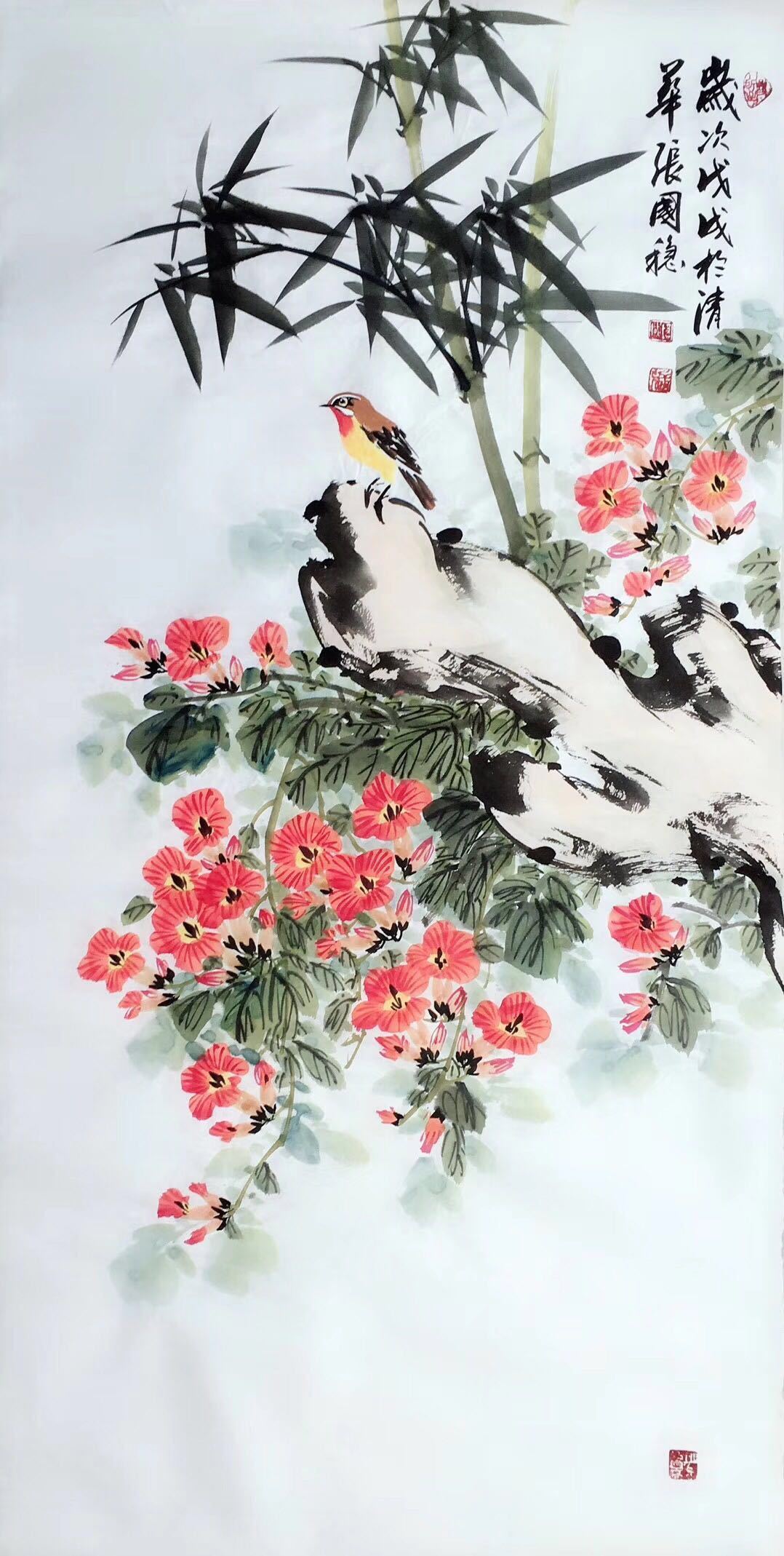 张国|张国稳 写意花鸟画3