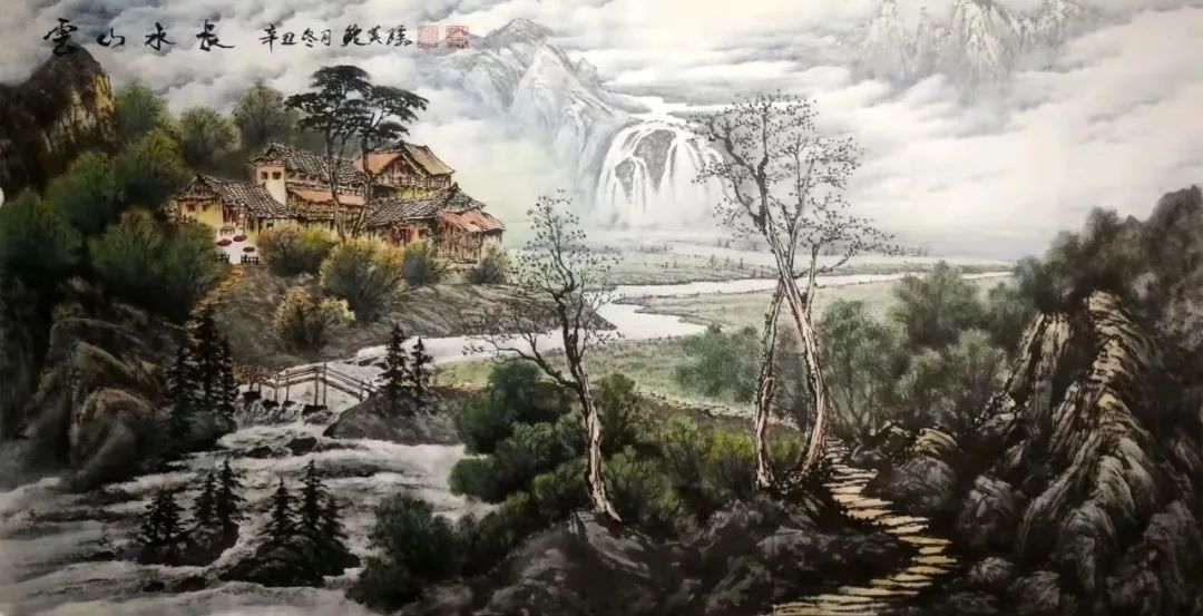 山水画！画家鲍英强国画山水画水墨艺术作品欣赏