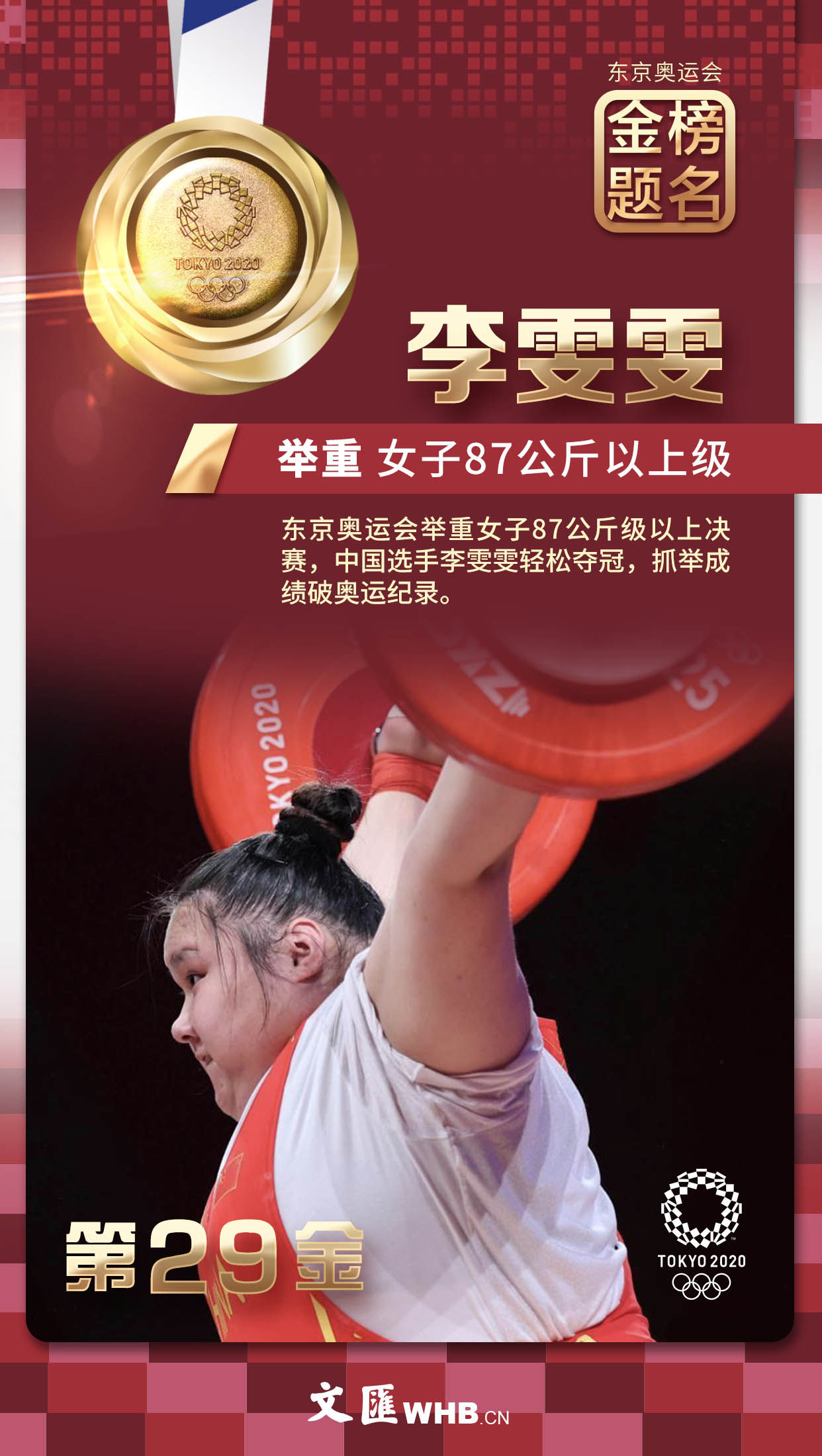 金榜题名，闪耀东京！38张文汇海报带您回顾中国军团夺冠瞬间