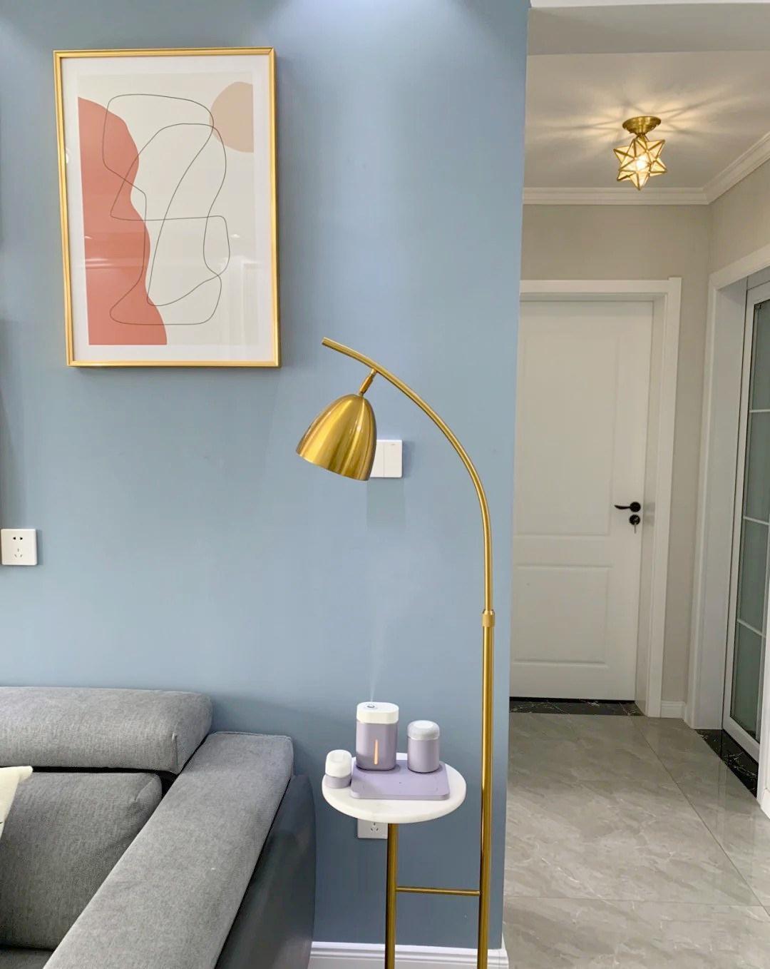 浅灰色|等我有钱了,也要买一套小户型,就照着他家这样装,又温馨又耐看