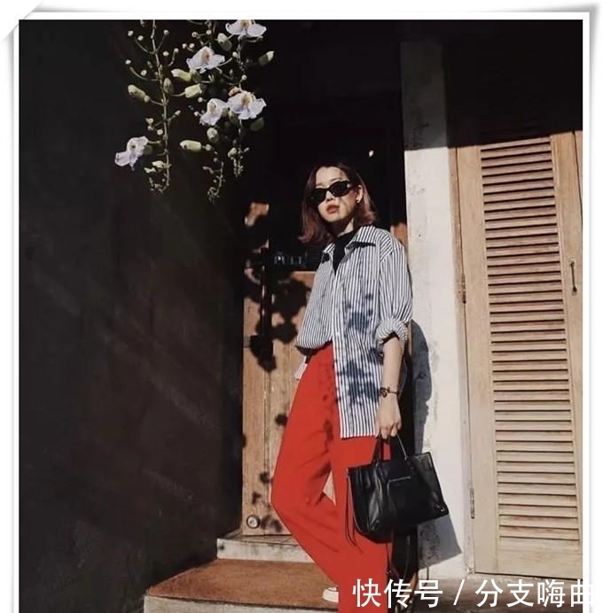 阔腿裤+衬衫=中年女性气质穿搭,开春正流行