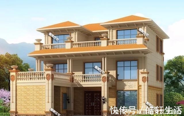 观景|返乡自建一栋漂亮别墅,面宽12米左右,这两户型都合我意!