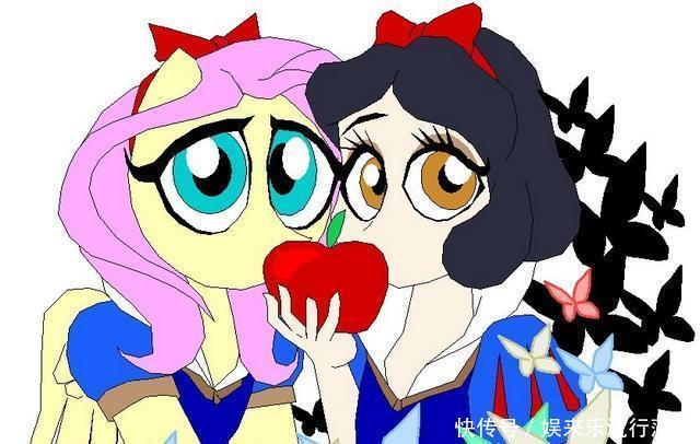 放在|小马宝莉为什么很多同人,将柔柔和白雪公主放在一起比较呢!