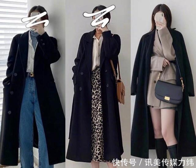 优雅|精致女人的冬日穿搭,用深色系的叠穿法则,穿出优雅知性女人味!