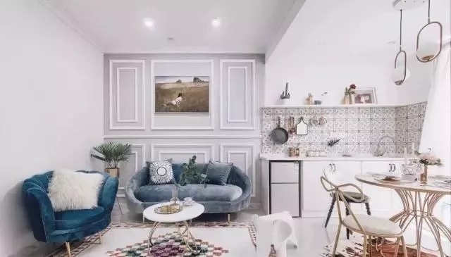 石膏线|85平两居室,这是我见过最轻奢漂亮、有品位的装修,太让人心动!