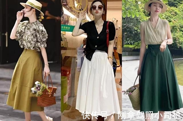 伞裙 半身裙很多却不会搭实用的穿搭技巧,显瘦好看又很有女人味!